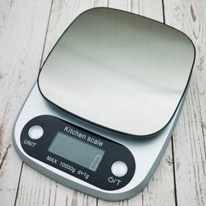 खाद्य रसोई पैमाने स्टेनलेस स्टील इलेक्ट्रॉनिक स्केल रसोई 10 किलोग्राम 5 किलोग्राम 0.1 ग्राम 1 ग्राम घरेलू वजन स्टेनलेस स्टील रसोई पैमाने - Product Image 4