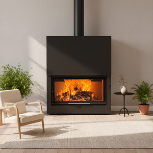 Estufa de <span class=keywords><strong>Leña</strong></span> de Hierro Fundido para Interiores, Fabricada en China, Chimenea Moderna de Acero, Calefacción Eficiente - Product Image 4