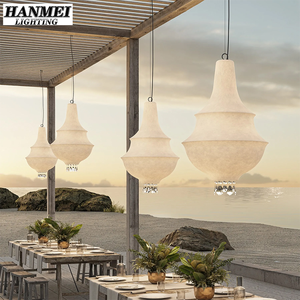 Lámpara Colgante LED Blanca Cálida de Estilo Japonés Wabi-Sabi, Retro Moderna, Simple, de Tamaño Mediano, para Casa, Restaurante, Cafetería, Bar, Sala de Exposiciones - Product Image 3