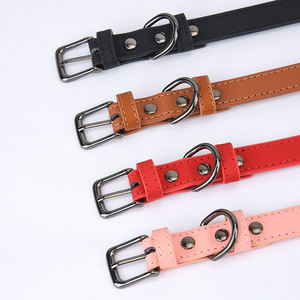 Collar de perro cachorro grande moderno y clásico, cuero de Cactus vegano de PU para cazar y correr, Collar elegante para mascotas - Product Image 4