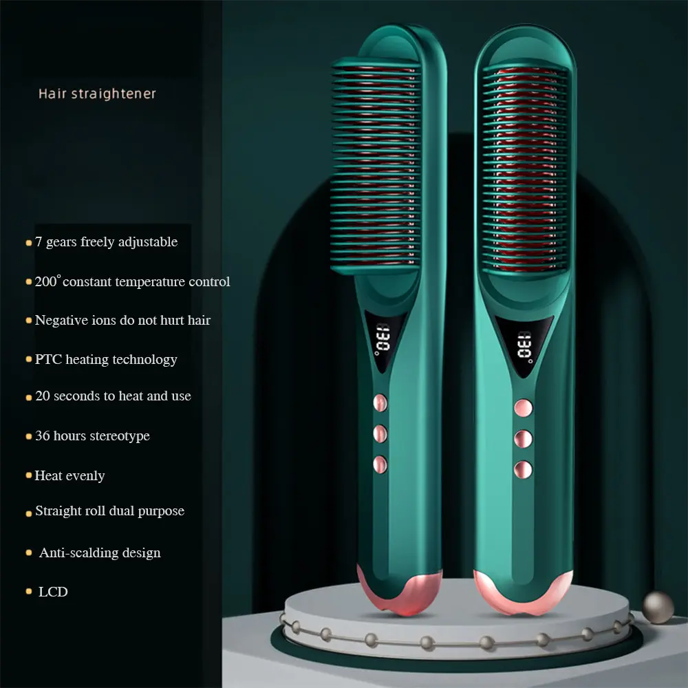 पर्यावरण के अनुकूल एक कदम हेयर ड्रायर कंघी बिजली 1 में 3 गर्म हवा बाल ब्रश बाल Straightener