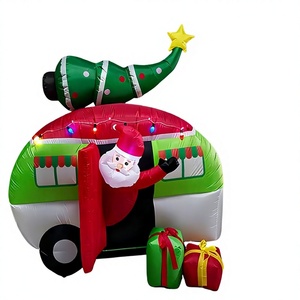 <span class=keywords><strong>Paquete</strong></span> de Regalo Navideño con Coche Inflable de Santa Claus y Árbol de Navidad Iluminado, Venta al Por Mayor de Fábrica, para Decoración de Fiestas Navideñas - Product Image 1