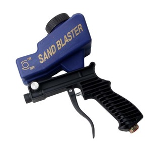 Sandblaster Portable Pneumatic Gravity Sandblasting Gun 600ml 6mm Nozzle Manual Operation <b>Top</b> <b>Loading</b> Spray Gun - Product Image 4