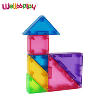 Wellbbplay-Puzzle 3D magnétique créatif Tangram, jouet éducatif d'enseignement pour enfants, modèle de train cérébral