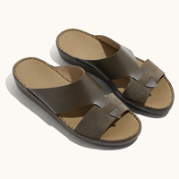 Sandales arabes SHIKOL pour hommes, pantoufles du Golfe en cuir de vache véritable, respirantes, faites à la main, logo personnalisé, vente en gros, directement de l'usine
