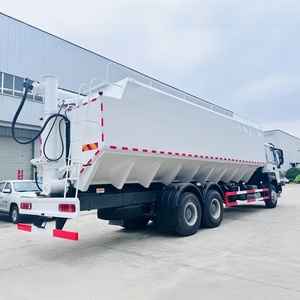 Camión de Alimentación a Granel HOWO 8X4 40000L para Transporte de Alimento para Cerdos y Pollos, Camión con Tornillo para Alimentación a Granel - Product Image 6