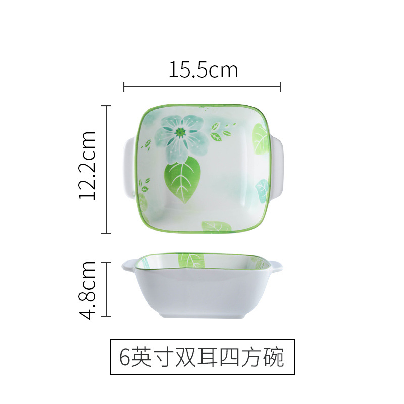 Cuenco cuadrado binaural de principios de verano