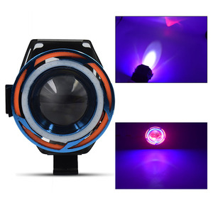 ไฟสปอร์ตไลท์มอเตอร์ไซค์ Qideguan U11 แบบ LED Angel Eye Devil Eye เลนส์ชนิด IP67 12-80V - Product Image 5