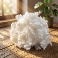 Fibre creuse vierge 100 % polyester pour rembourrage et filage