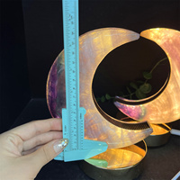 Vente en gros de pierres de cristal naturelles, pierres de guérison, pierre de fluorite, lampe en forme de lune, lampe en cristal pour la décoration