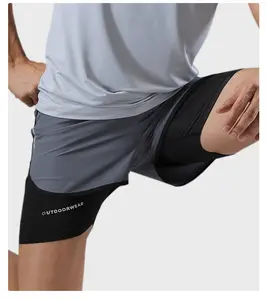 Short de sport pour homme, séchage rapide, élastique, coupe classique, pantalon de fitness