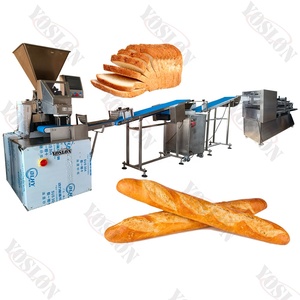 Yoslon phổ biến tự động Hamburger Baguette bánh mì dây chuyền sản xuất bánh mì nướng bánh mì làm cho dòng máy cho quảng cáo - Product Image 1