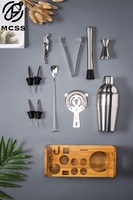 Ensemble de shakers à cocktail pour barmans professionnels Outils de bar en métal de qualité supérieure et accessoires pour le vin