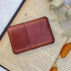 Boshiho Customized Leather Women Slim Pouch <b>Wallet</b> Pocket Short <b>Card</b> <b>Holder</b> <b>Wallet</b> for Women - Product Image 5