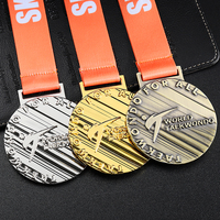Médaille de sport d'estampage personnalisée Arts martiaux Taekwondo Karaté Judo Médaille en métal 3D Course à pied Danse Médaille de gymnastique avec ruban