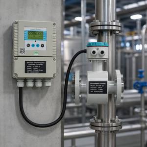 Débitmètre CXLD DN20 PN40 avec revêtement PTFE, électrodes en acier inoxydable 316L, RS485 Modbus, précision de mesure 0,5 - Product Image 3