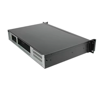 Boîtier de serveur industriel court de profondeur 1.5U Mini carte ITX avec HDD SSD bricolage châssis de serveur Rackmount pour PC de bureau avec ventilateur