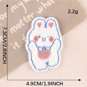 NODA Stock Patch brodé thermocollant en chenille motif lapin mignon pour la décoration de sacs et d'étuis de téléphone - Product Image 3