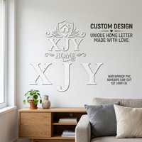 Autocollants muraux en PVC personnalisés de qualité supérieure XJY, imperméables, découpés à la forme, décoratifs, en vinyle, pour les intérieurs modernes