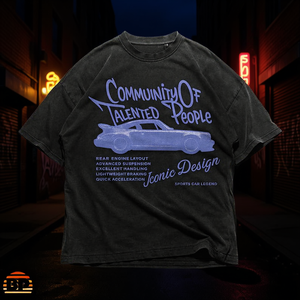 Community Of Talented People Car Graphic Tee Oversized Unisex Streetwear Vintage Aesthetic - Product Image 3