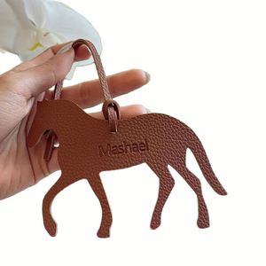 Hr Uae Pu Leather Key Chains <b>Purse</b> Good Gift Hanging Accessories Darling <b>Cute</b> Stylish Horse Bag Charm for Women - Product Image 2