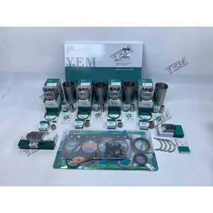 4D34 Repair Kit With Head Gasket Set Cylinder Piston Rings Liner Bearings For Mitsubishi Agricultural Tractors Engine