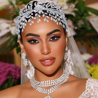 YouLaPan Hiasan Rambut Bunga Berlian Imitasi yang Rumit, Ornamen Rambut Pengantin Mewah, Ideal untuk Gaun Pesta Pernikahan dan Foto Pengantin