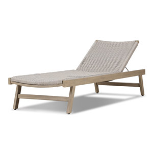 Muebles de Exterior de Diseño FERLY, Tumbona de Madera Ajustable con Cuerda Tejida a Mano, Color y Tamaño Personalizables - Product Image 2