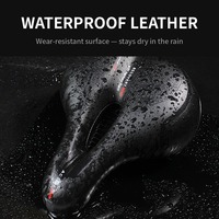 Selle de vélo ergonomique avec amortisseur à bille, imperméable, coussin de siège souple pour VTT et vélos électriques