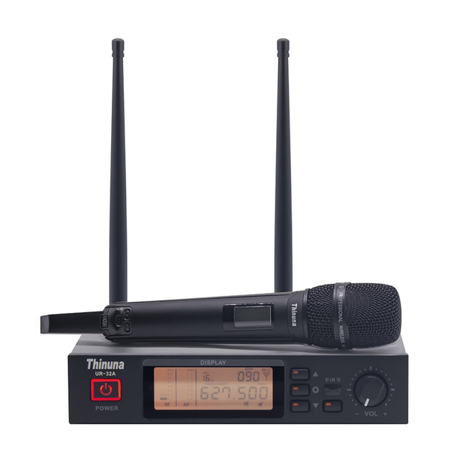 Thinuna UR-32A Professional Wireless Microphone Audio Conference System Microphone for Karaoke Church Meeting Speaker