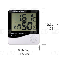 MINI Thermomètre numérique LCD et hygromètre Capteur de température et d'humidité intérieures Outil de beauté à domicile pour l'extension et le stockage des cils