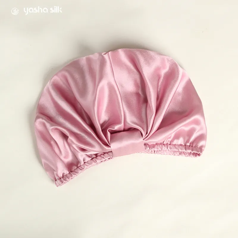 Luxury Women Silk Bonnet 16/19/22mm Mulberry Silk Sleep Cap Selfcare Hat Soft Breathable Pure Silk Hair Cups