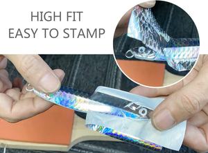 ฟอยล์ปั๊มขึ้นรูปปลาขนาดใหญ่,สำหรับ DIY ตกปลาล่อปลาตาชั่งเหยื่อจิ๊กโฮโลแกรม Lazer งานฝีมือฟิล์มถ่ายโอนที่มีสีสัน - Product Image 4