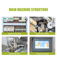 Machine d'emballage verticale VFFS pour liquides, machine automatique de remplissage et d'emballage de sachets pour eau, jus, sauce, huile comestible, miel
