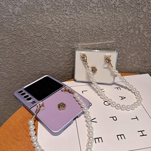 เคสโทรศัพท์ผิวลิ้นจี่สำหรับ Samsung Z flip 5 6 <span class=keywords><strong>7</strong></span>สำหรับ Huawei pura x Magic V flip 5สำหรับ Motorola RAZR 50เคสโทรศัพท์ไข่มุกพิเศษ - Product Image 6