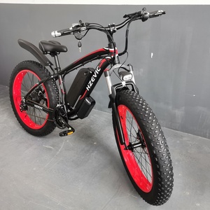 Bicicleta Eléctrica de 1000W 48V 13Ah con Cuadro de Aleación de Aluminio y Litio, Estilo Cafe <span class=keywords><strong>Racer</strong></span>, Utilitaria, de Carga, Motorizada, para Playa, con Neumáticos Anchos, 40kph - Product Image 1