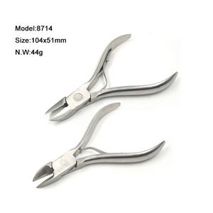 Yüksek kalite profesyonel Podiatry paslanmaz çelik batık tırnak makası pense kavisli bıçak ayak tırnakları kesici için batık parmaklar - Product Image 5