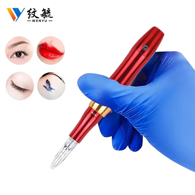 Customized Stainless Steel Needle Tattoo Machine Adjustable Stroke Microblading Electric Gun Pen Permanent Makeup PMU Machine