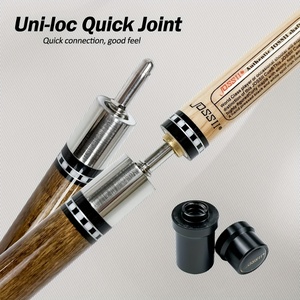 Taco de billar profesional JOSS Cues de 2 piezas - Eje de madera de arce canadiense de baja deflexión de 58 pulgadas (punta de 12.75 mm), agarre ergonómico - Product Image 5
