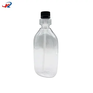 Botella de enjuague bucal de plástico PET vacía blanca, botella de lavado para limpiar, spray de enjuague bucal recargable