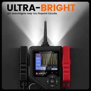 ANCEL PB600 Probador de Circuitos Eléctricos Automotrices Kit de Multímetro y Osciloscopio con Cable Largo de 30 Pies Sonda de Circuito de Potencia 12-24V - Product Image 6