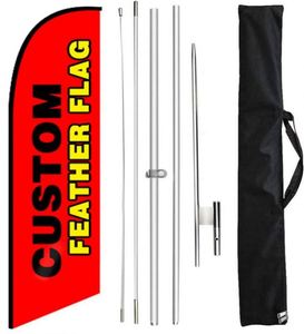 ธงขนนกสั่งทำขายส่งสำหรับโฆษณาในงานกลางแจ้ง ธงชายหาดสำหรับส่งเสริมธุรกิจ - Product Image 6