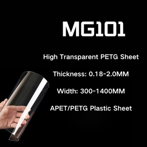 透明な薄い<span class=keywords><strong>PETG</strong></span>プラスチックボード、白、UV印刷、家具用の清潔な表面 - Product Image 2