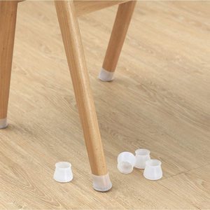 Round Washable Prevent Scratches Transparent Furniture Silicone <strong>Chair</strong> <strong>Leg</strong> Covers - Product Image 3
