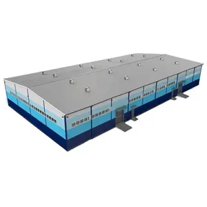 Conception préfabriquée de haute qualité durable à bas prix Structure en acier Bâtiment de hangar de ferme de poulet