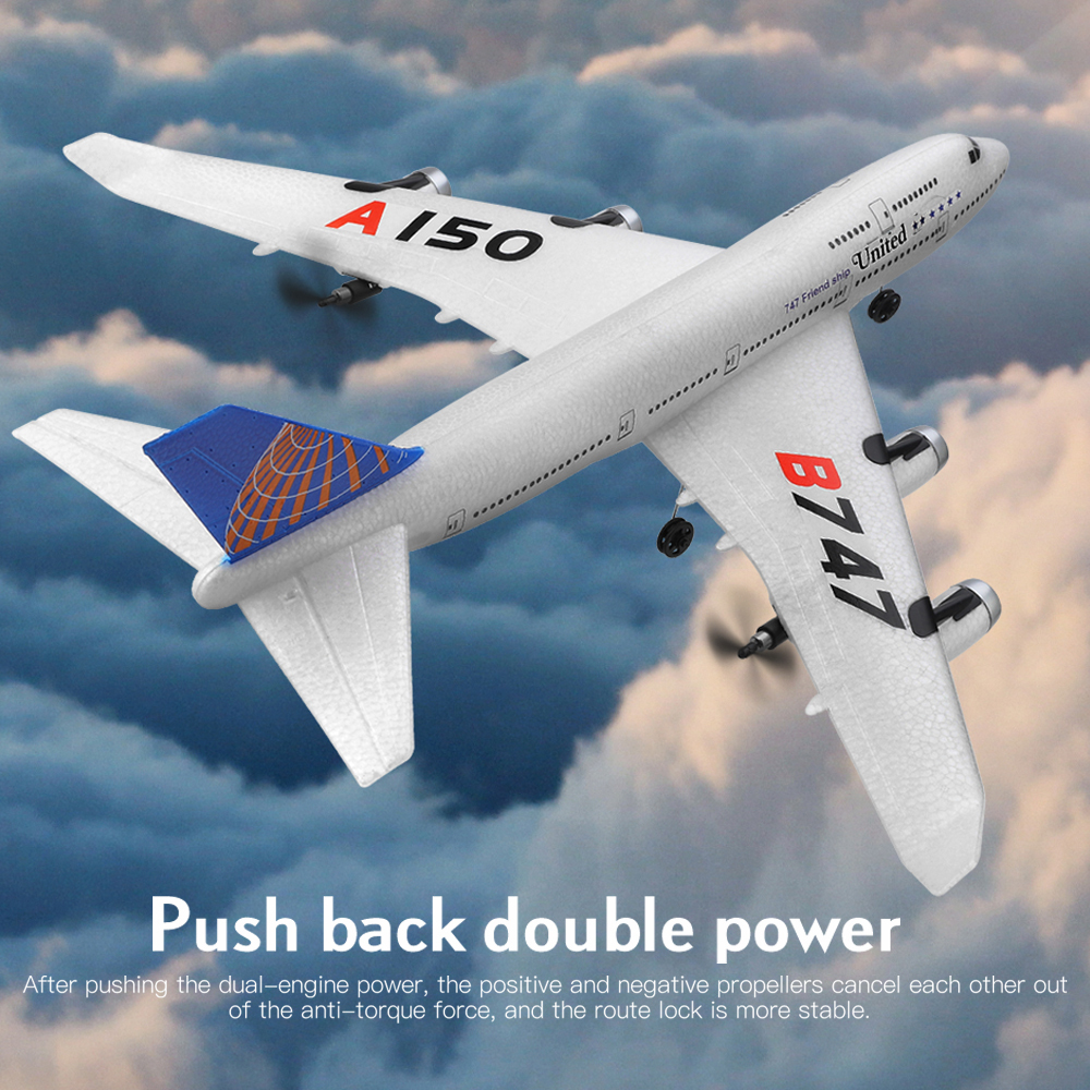 新着Wltoys XK A150-C飛行機B747 BOYIN 747 510mmウィングスパンEPP2