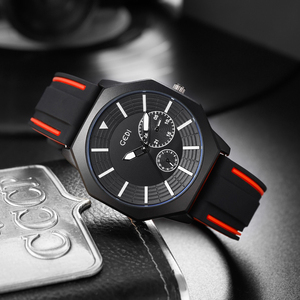 Creative Octagonal Luminous Silicone Strap Men's Premium Waterproof Wristwatch - Product Image 3