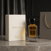 Flacon de parfum en verre de luxe de style nouveau, 100 ml, 50 ml, 30 ml, flacon de parfum carré avec emballage en boîte