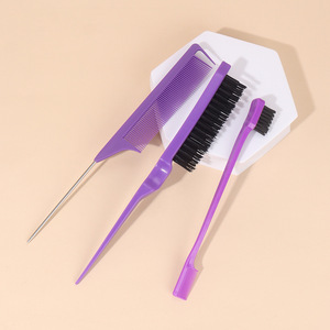 Salon de coiffure de haute qualité <span class=keywords><strong>brosse</strong></span> peigne <span class=keywords><strong>chignon</strong></span> peigne cheveux cuir chevelu peigne Massage - Product Image 4