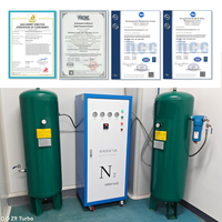 Générateur d'azote de qualité alimentaire de petite taille à grande capacité avec moteur et roulement pour applications nécessitant une pureté et un débit élevés